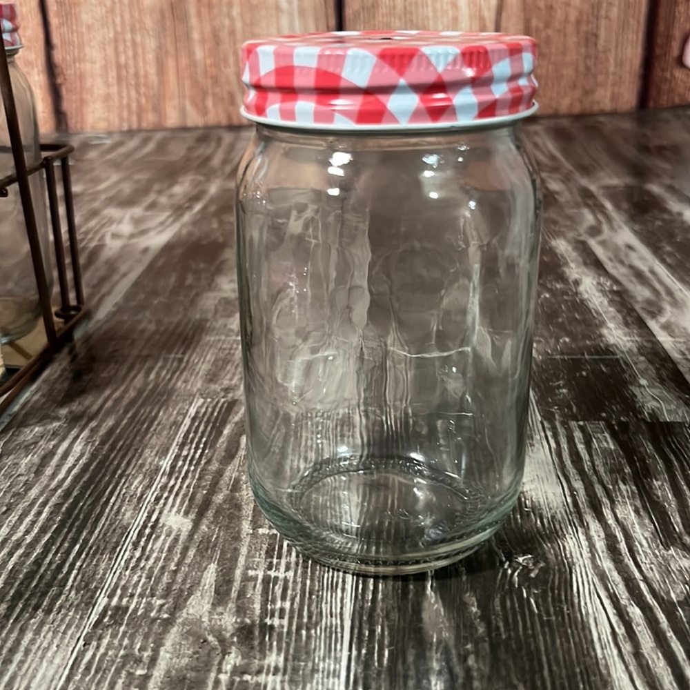 Artland Gingham Glass and Caddy Set - Picture 9 of 14